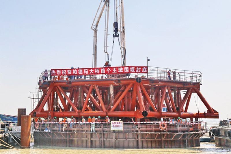 圍堰封底-大橋局 圍堰封底-大橋局