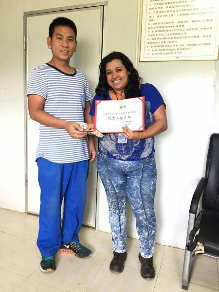 Beisa Sierra, accountant of China Railway No.9 Group Co., Ltd. Venezuela Branch