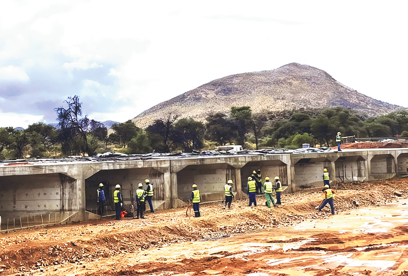 Main Structure Concreting Completed for Aris Broken Bridge Rehabilitation Project in Namibia